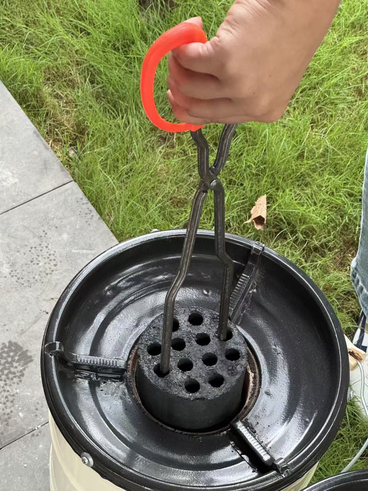 煤球钳煤饼钳碳火夹家用蜂窝煤烧烤钳碳火煤夹子垃圾夹拾物夹