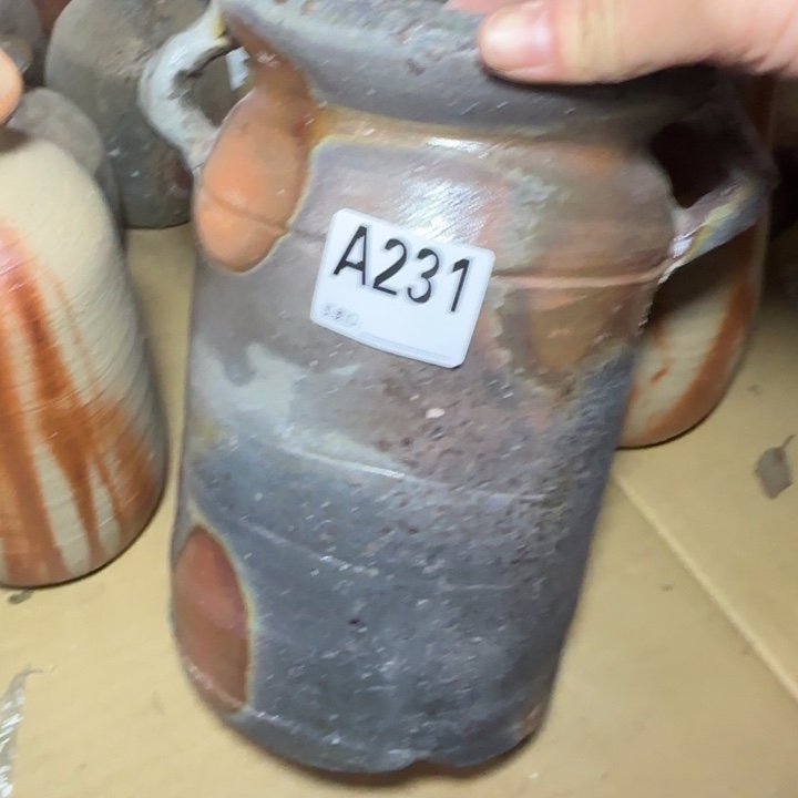 备前烧作品备前烧烧窑裂