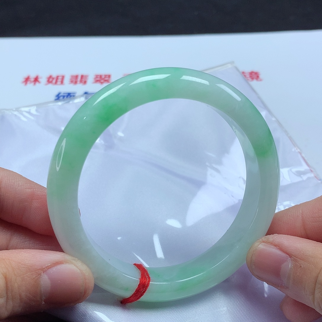 翡翠手镯未镶嵌57正圈