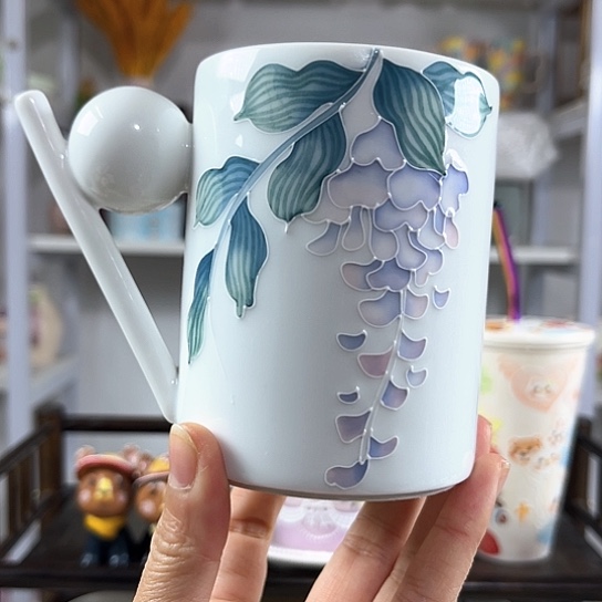手绘高温釉下彩陶瓷