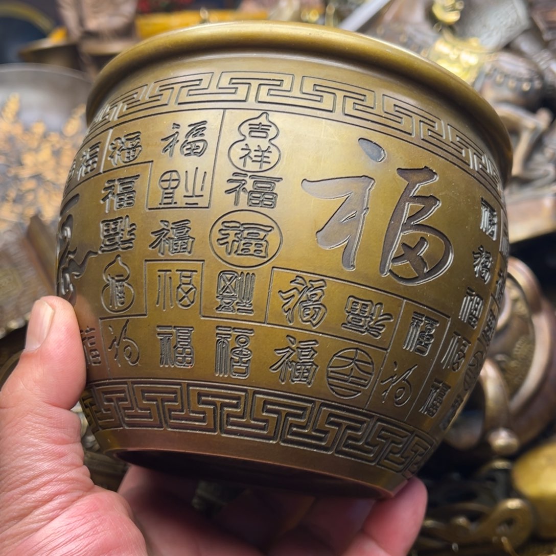 茶壶香炉铜器摆件