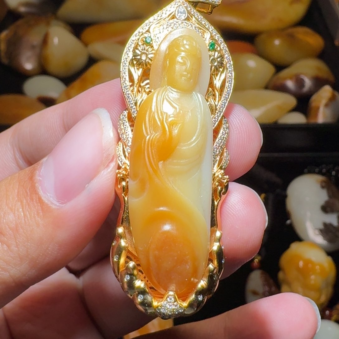 和田玉颈饰未镶嵌慧