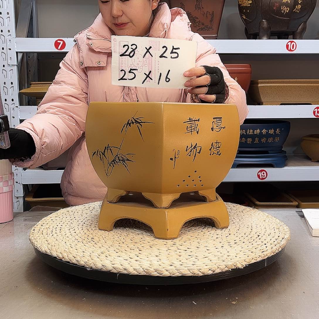 紫砂花盆紫砂花盆