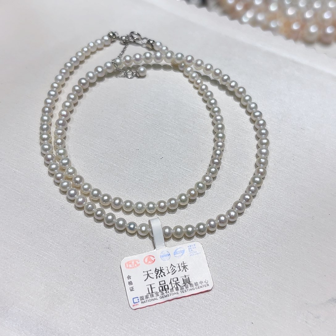 淡水珍珠颈饰未镶嵌3-4淡水ak