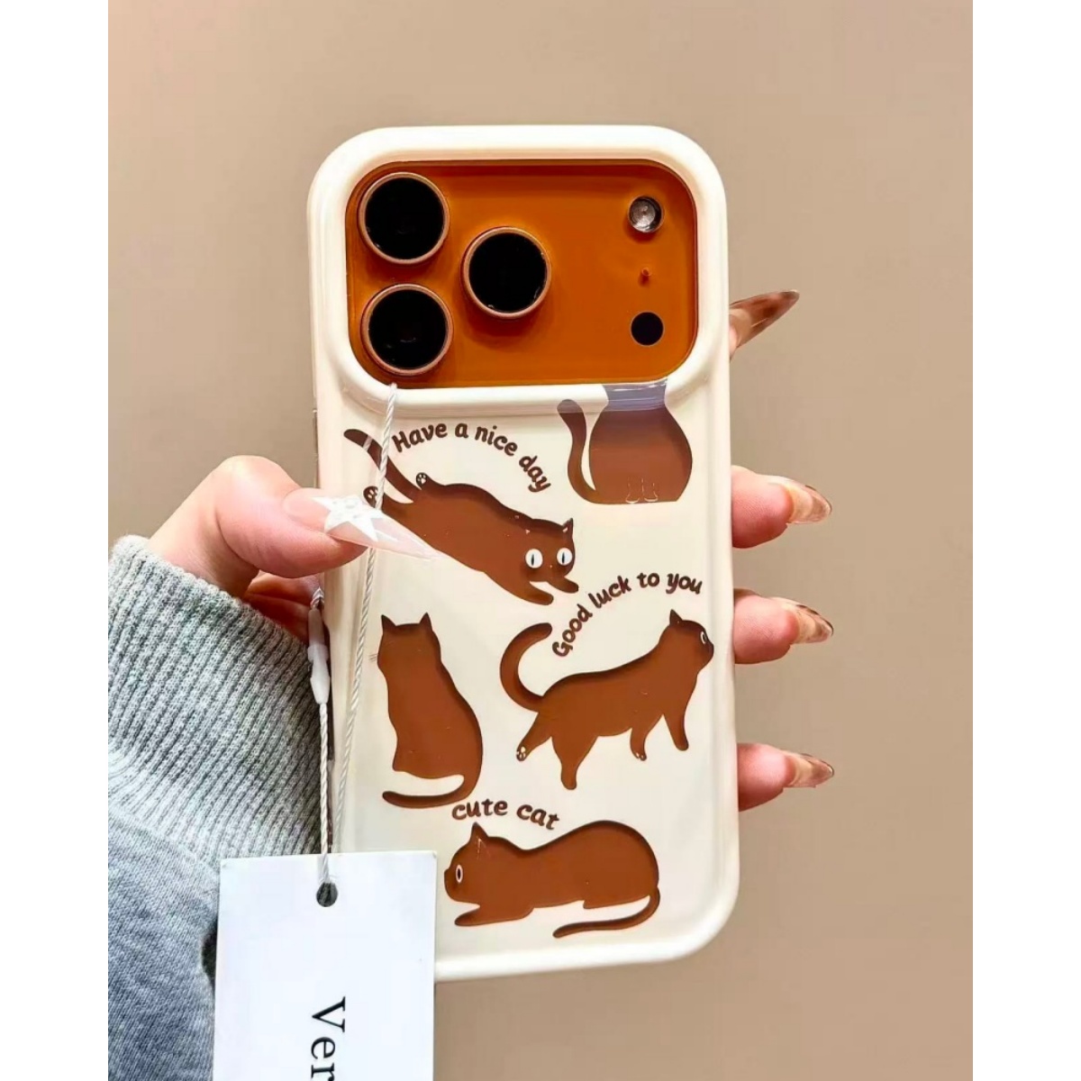 小众卡通镂空猫咪适用iPhone17苹果15手机壳16promax新款14女13潮