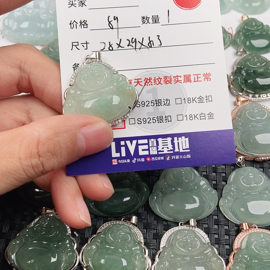 翡翠银S925镶嵌颈饰