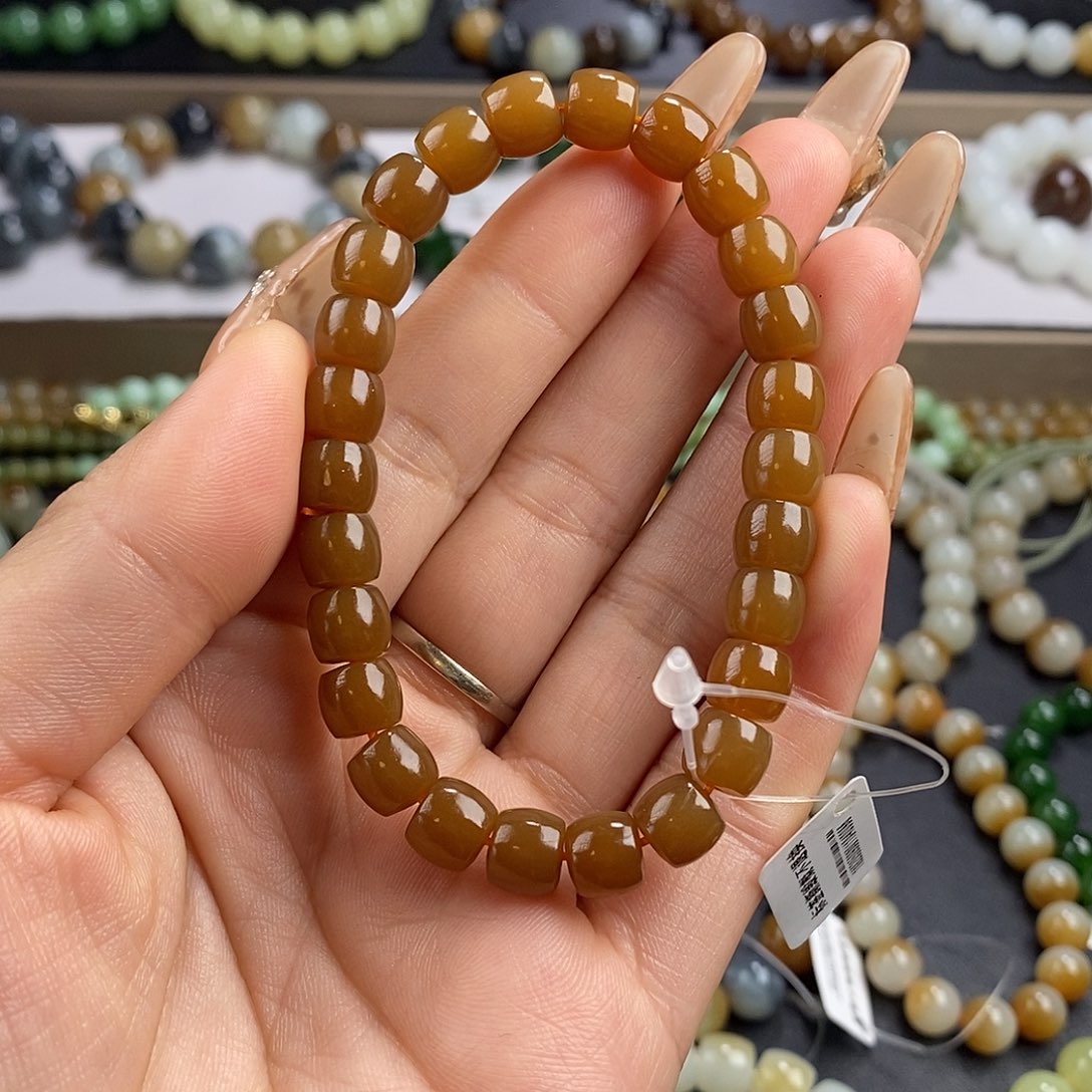 和田玉手串未镶嵌