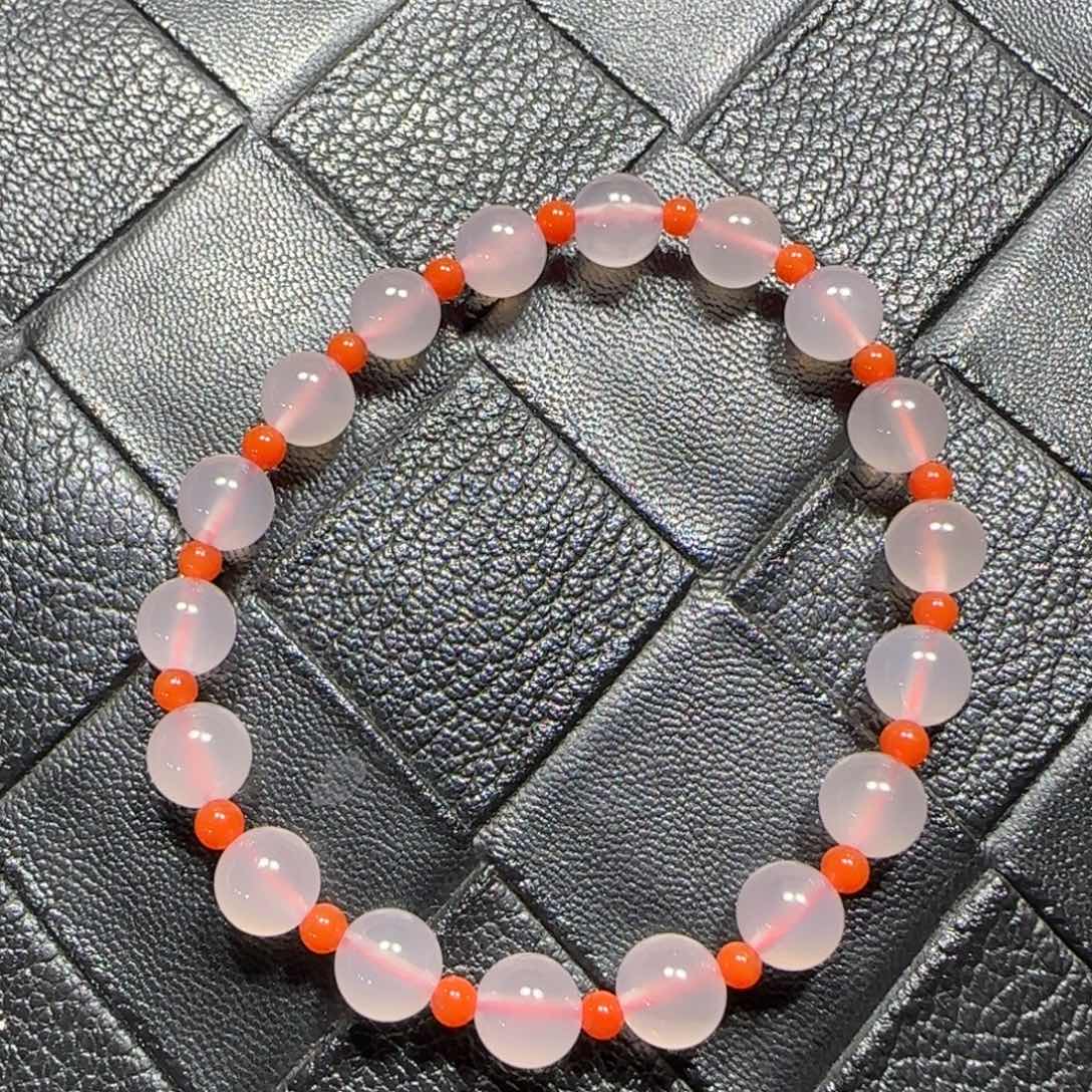 玛瑙/玉髓未镶嵌手串8mm+