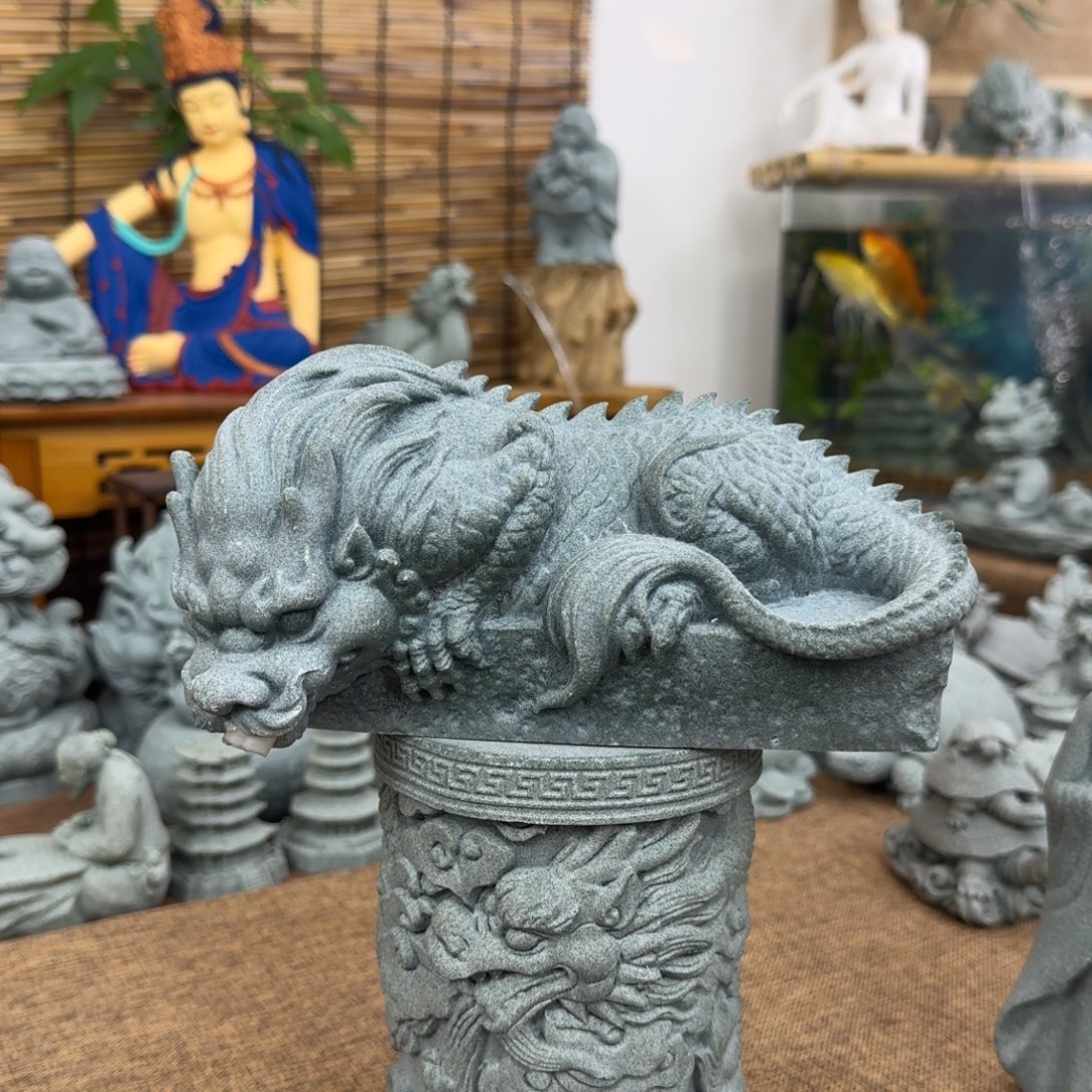 石材青砂石流水镇水兽