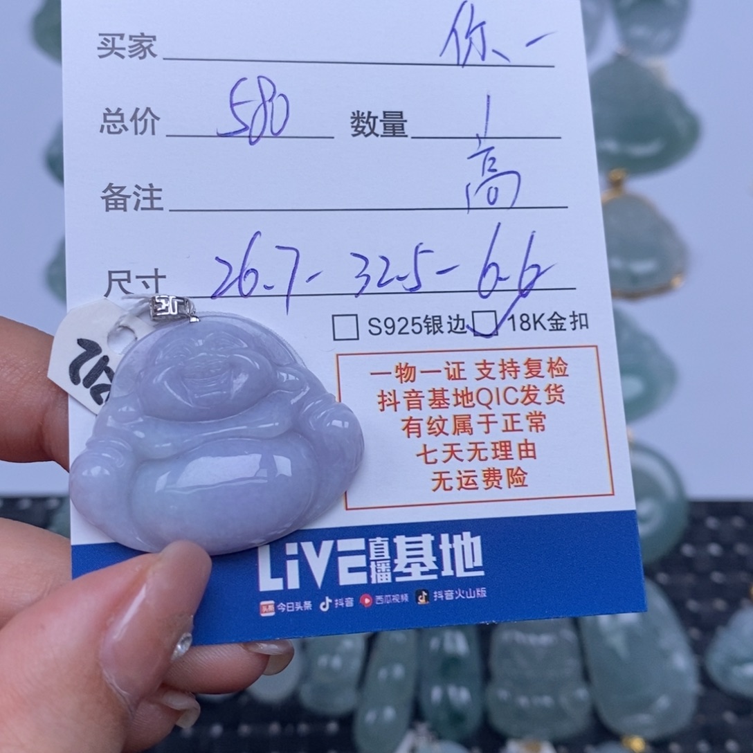 你***.翡翠未镶嵌颈饰天然翡翠