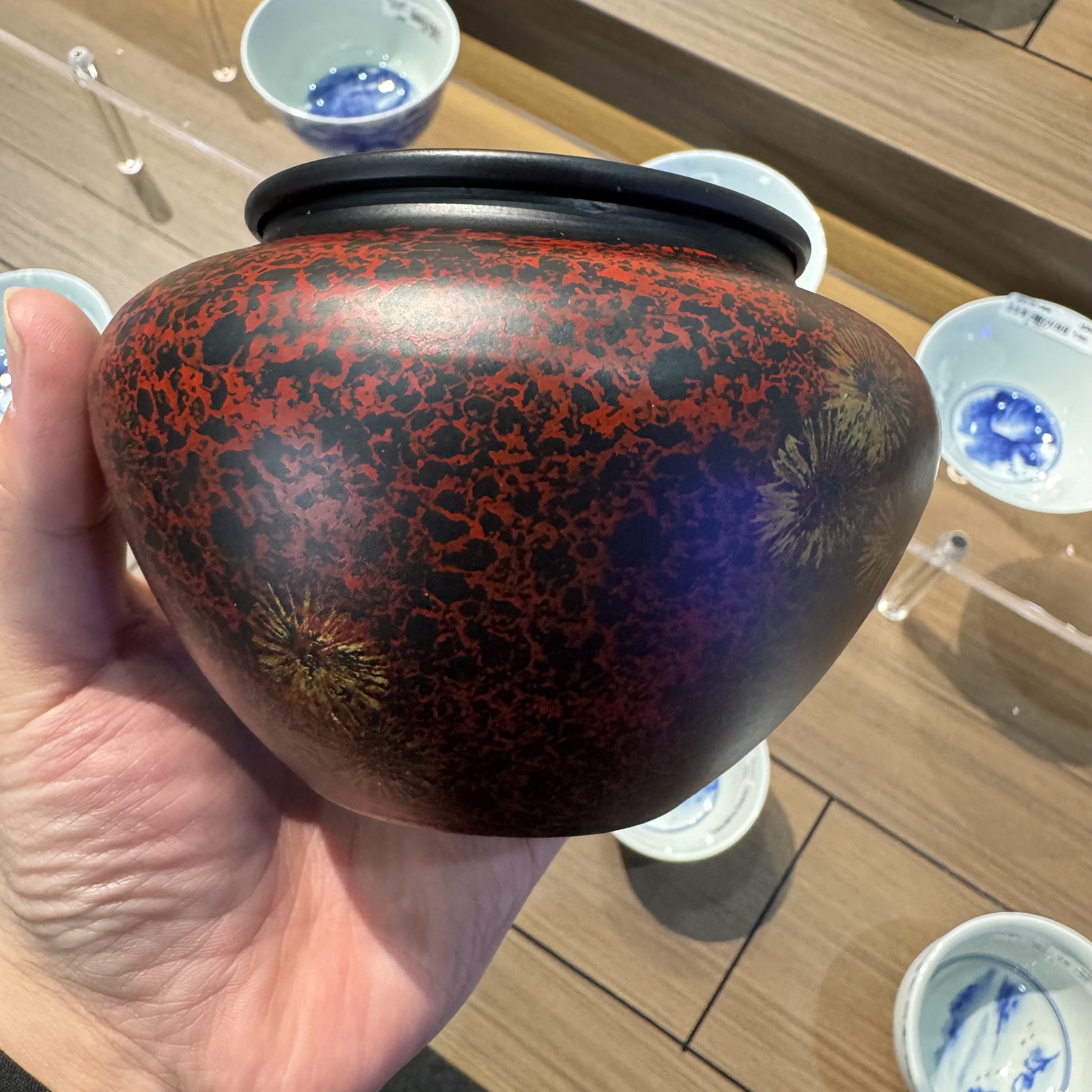 【福利品】蝉翼纹红金建水 | 周大乐优选 | 景德镇茶具