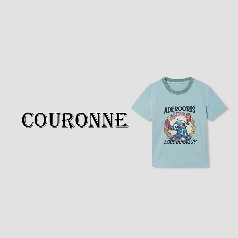 【小熊】-春夏卡通设计感潮酷可爱修身百搭简约圆领短袖上衣31165