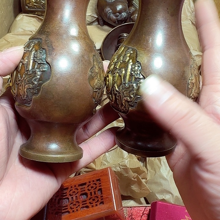 铜器摆件收收藏藏