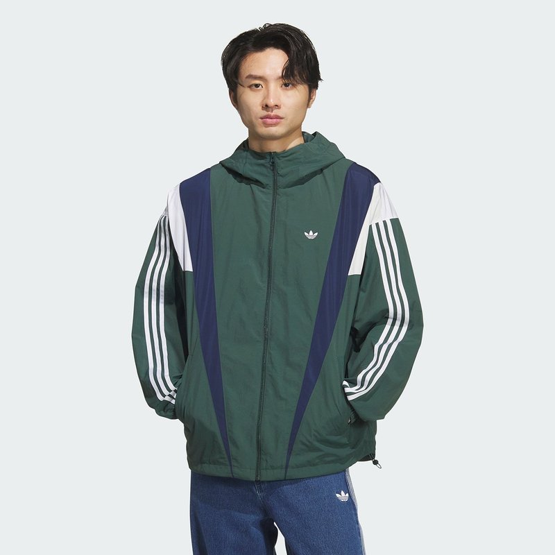阿迪达斯 （adidas）男子梭织运动宽松连帽夹克外套KS3553