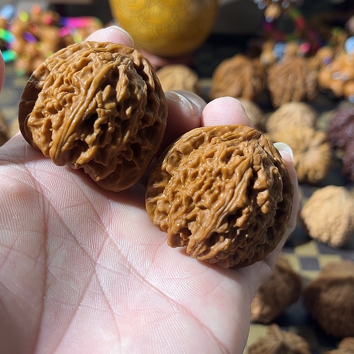 吊坠文玩核桃白狮子