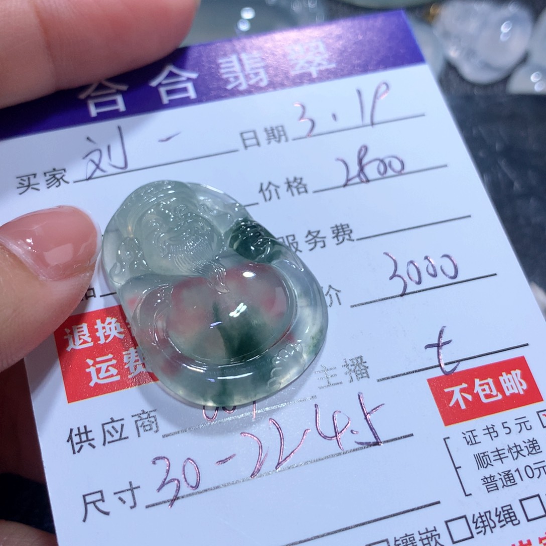 翡翠未镶嵌颈饰刘**儿缅甸