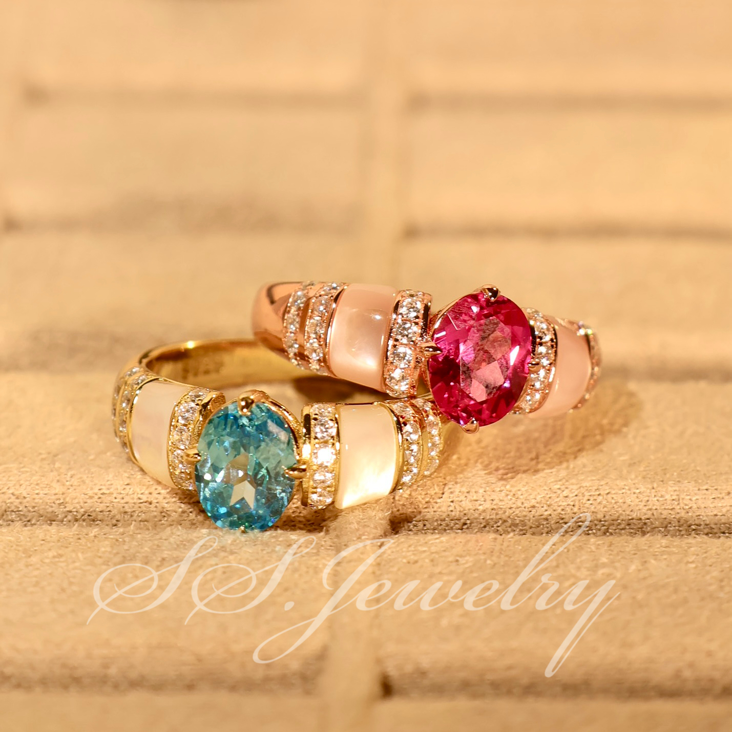 925银锆石戒指 甜茶miu系 戒指s925银