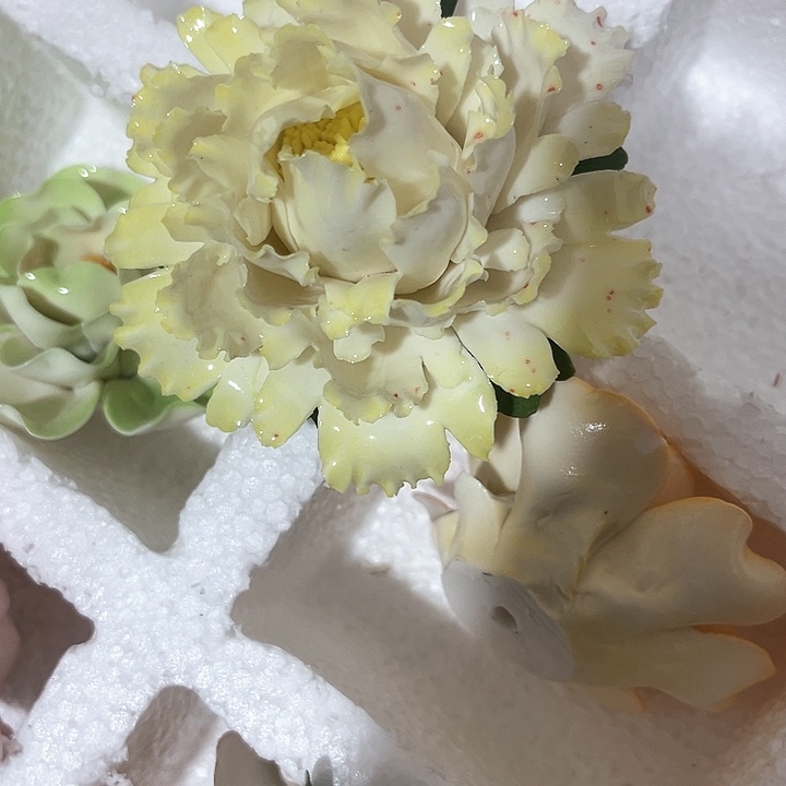 陶瓷花花摆件，花束