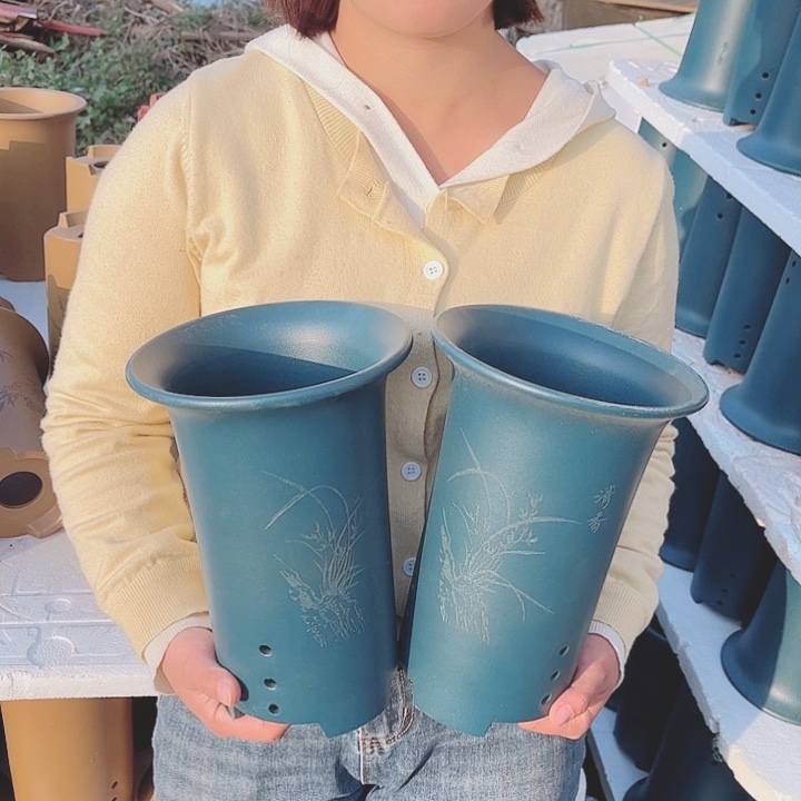 紫砂花盆宜兴紫砂精品花盆 