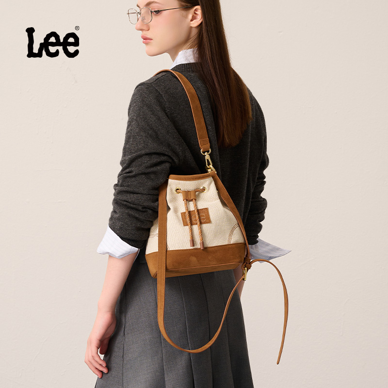 Lee复古mini水桶组合包心愿水桶学生通勤上班单肩包