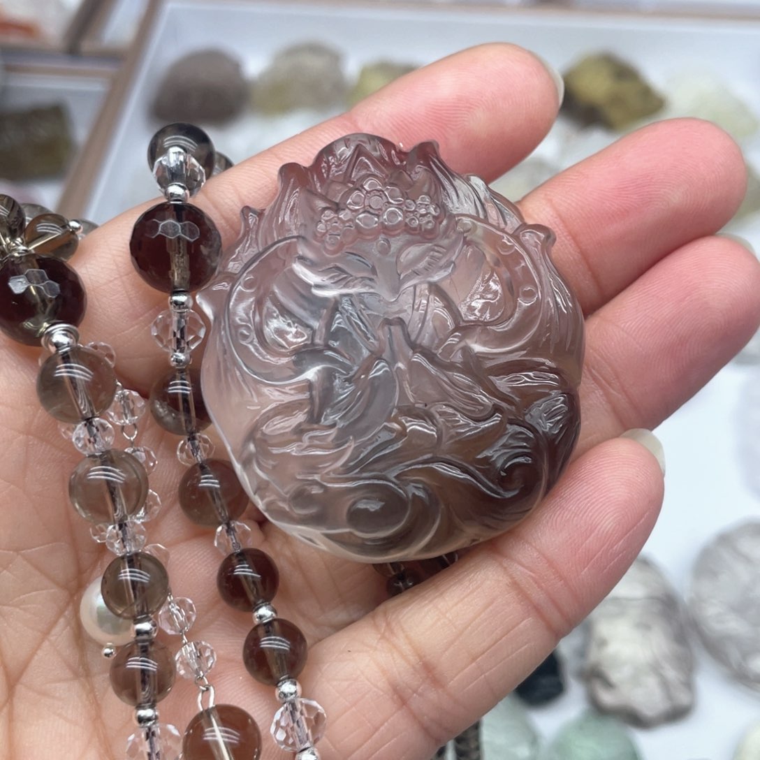 水晶吊坠(不含链)未镶嵌好***?