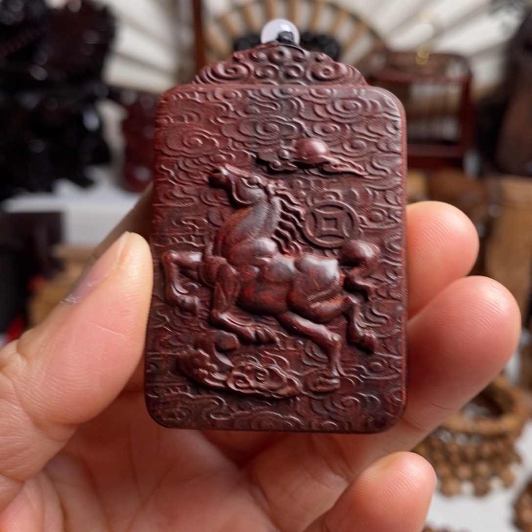 檀香紫檀（小叶紫檀）手串/手链向*花