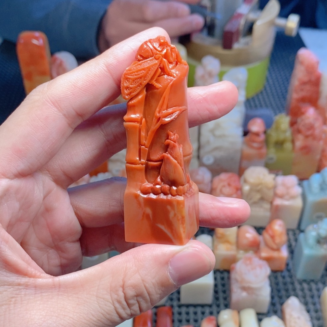 寿山石印石一鸣惊人2.1*2.1