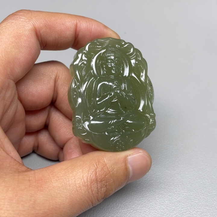 和田玉吊坠(不含链)未镶嵌顺****9