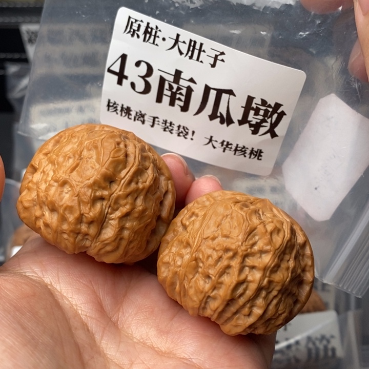 文玩核桃把件43南瓜55克