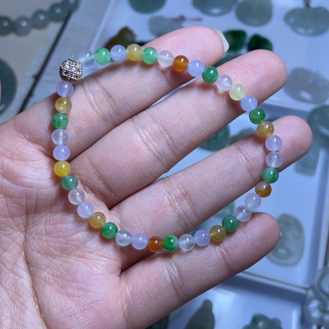 未镶嵌定制翡翠手串