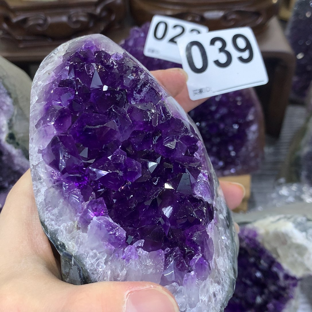 紫晶珠宝半成品未镶嵌039