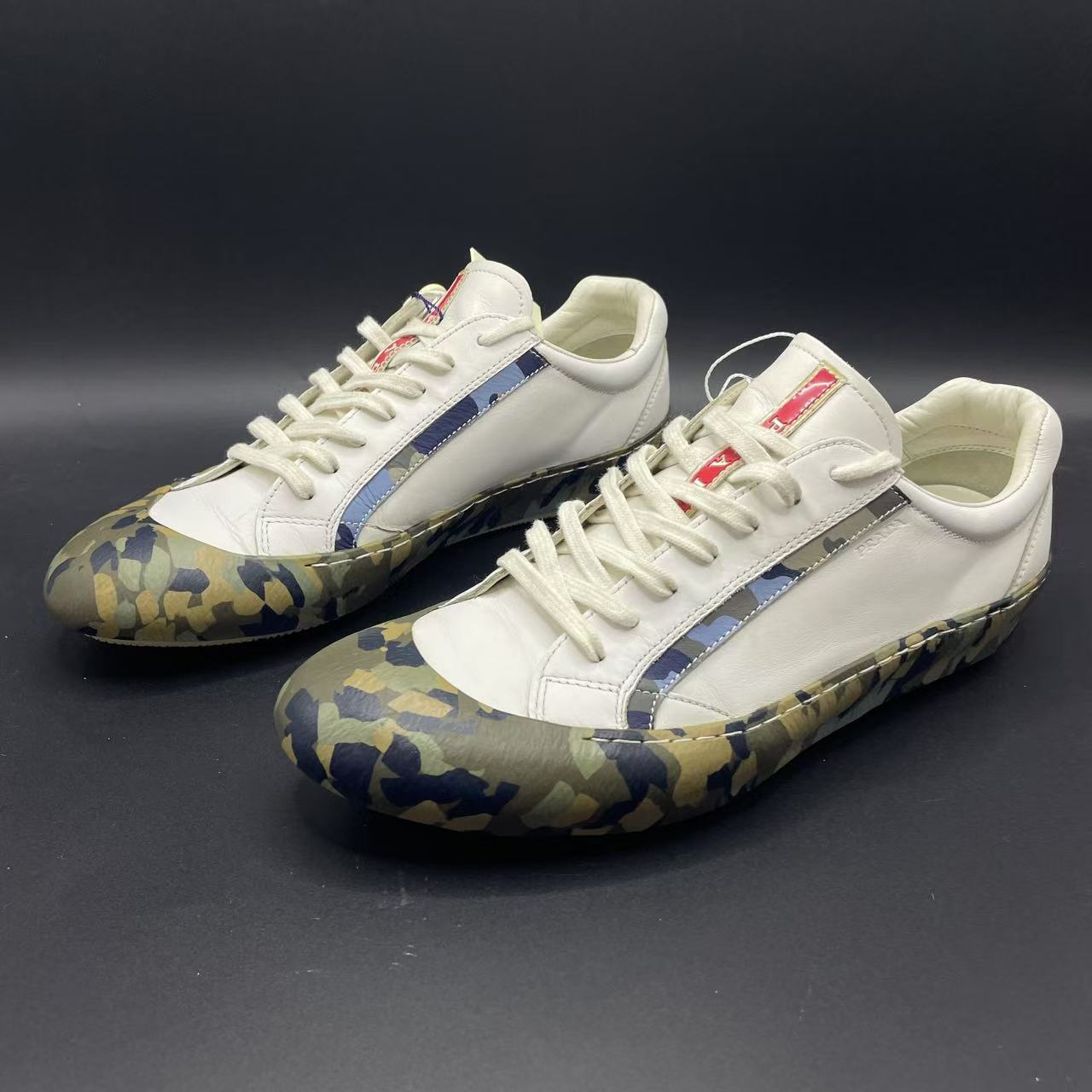 95新 Prada/普拉达 【聚星福利】男士迷彩休闲板鞋 41欧码 ca328t