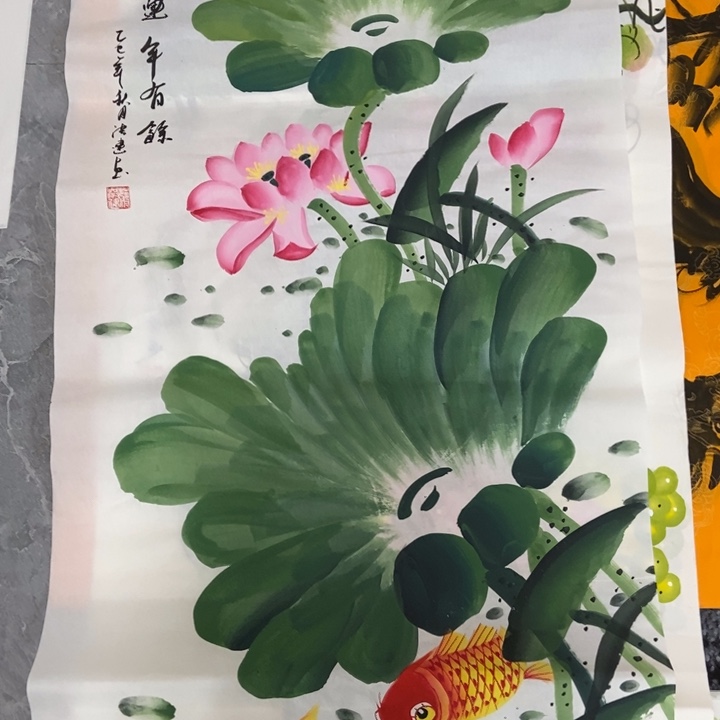 枕书斋画廊的直播间