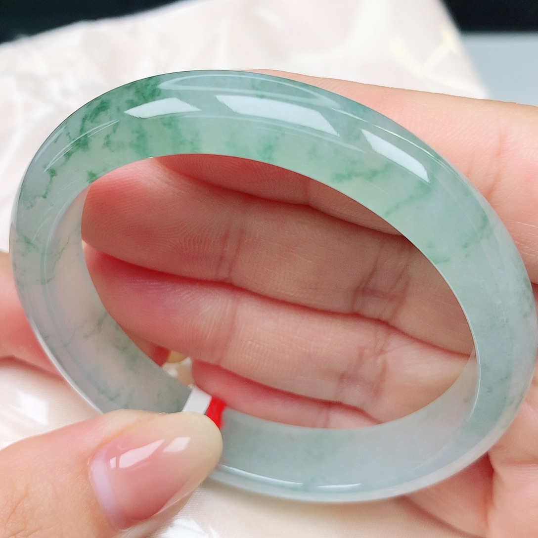 未镶嵌手镯翡翠21贵妃冰飘花