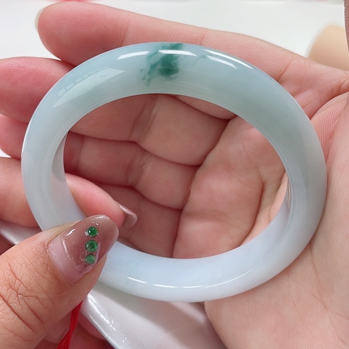 翡翠手镯未镶嵌缅甸翡翠手镯56圈