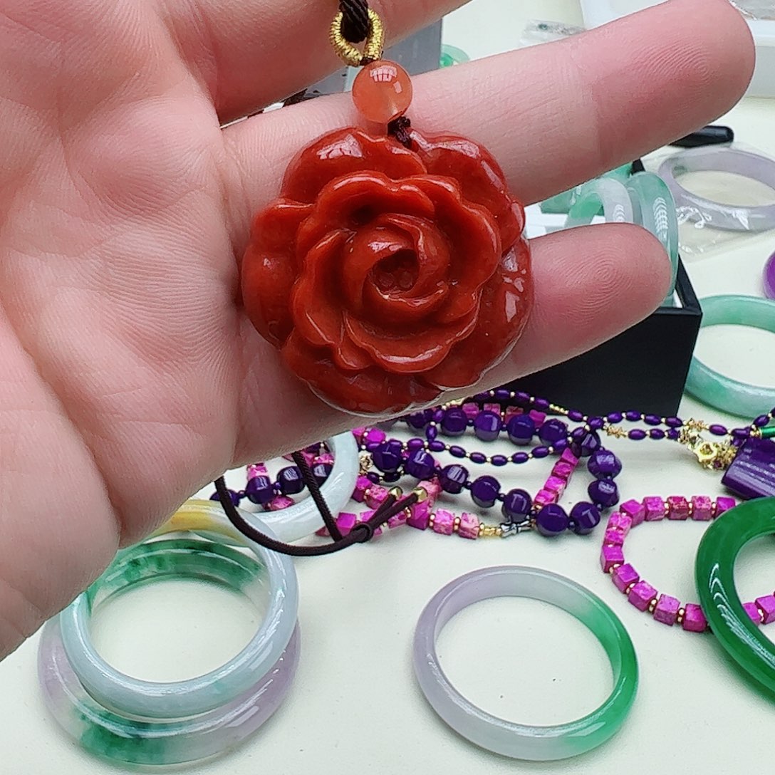 翡翠吊坠(赠链)银S925镶嵌