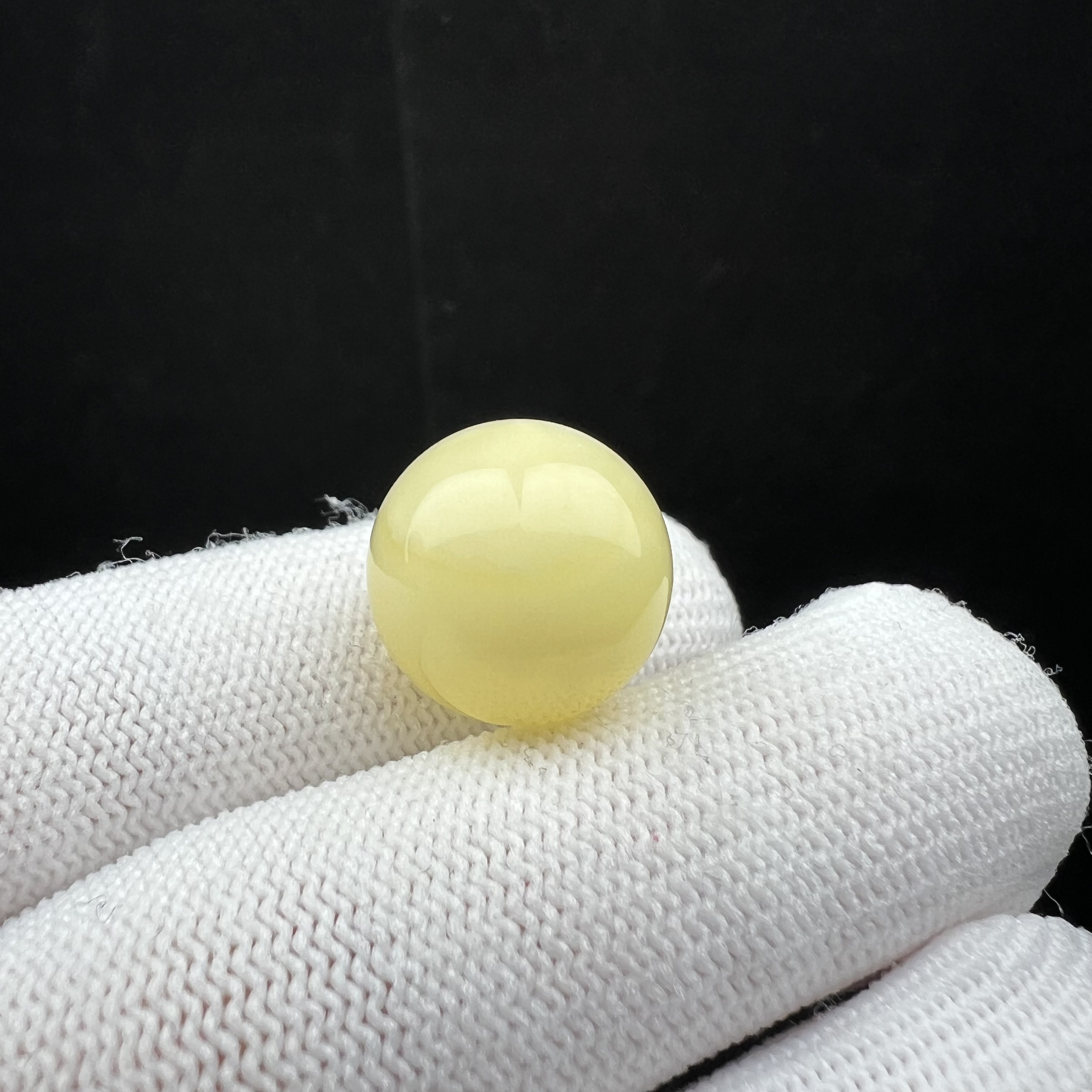 A1240天然蜜蜡圆珠约15.1mm支持复检 假一罚十