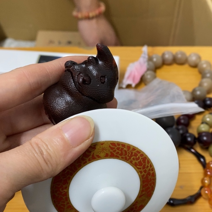 瓷片哈哈中古工艺品一件