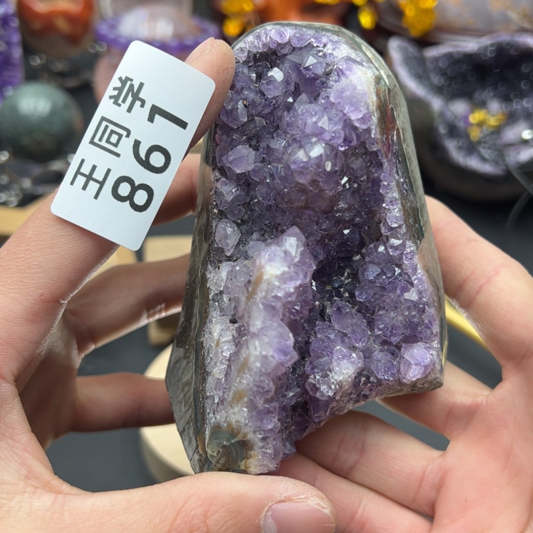 紫晶水晶摆件未镶嵌861