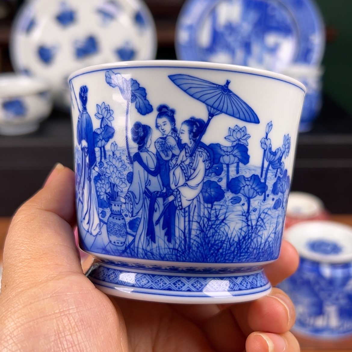 【闪购商品】杯仪贤堂-采莲图主人杯