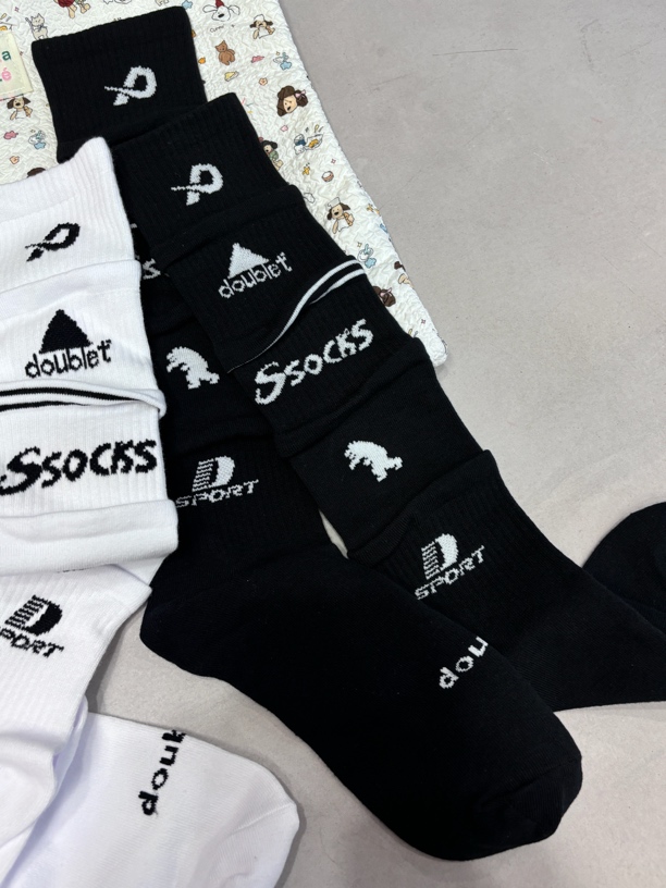 冰淇淋-多层袜口ins同款均码Doublet纯棉袜