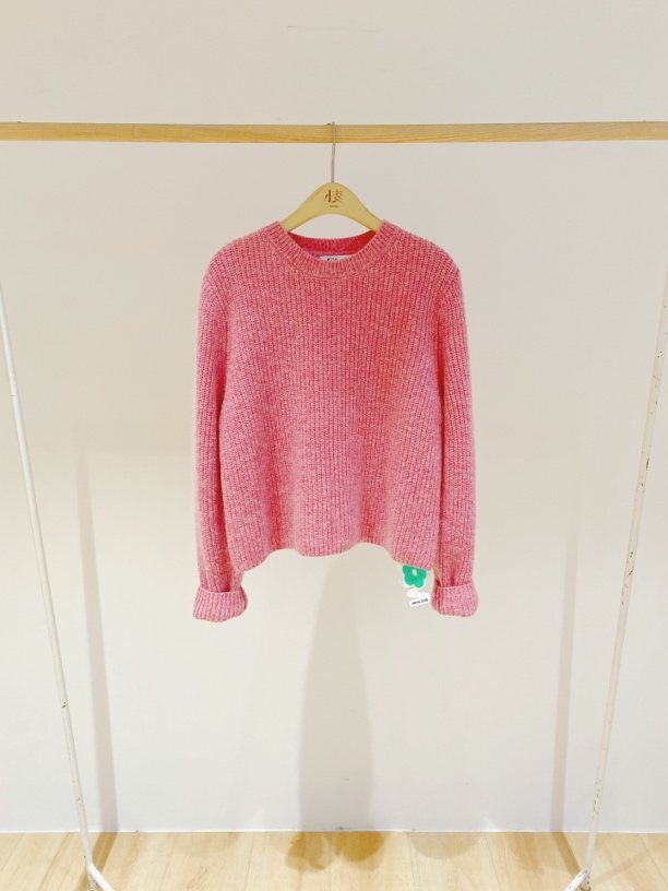 全羊毛 - “早春”粉色毛衣