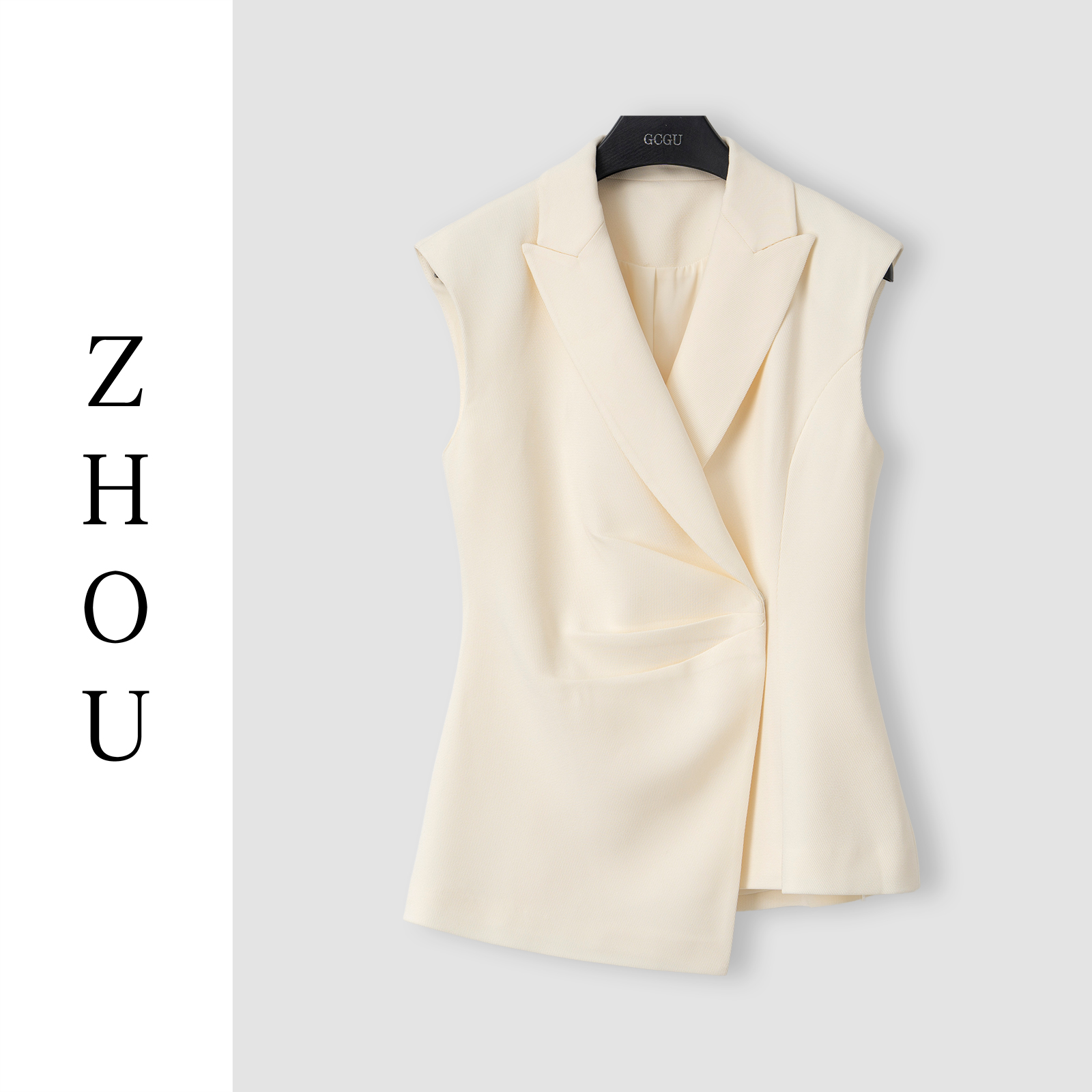 （周哥甄选）杏色上衣-23704