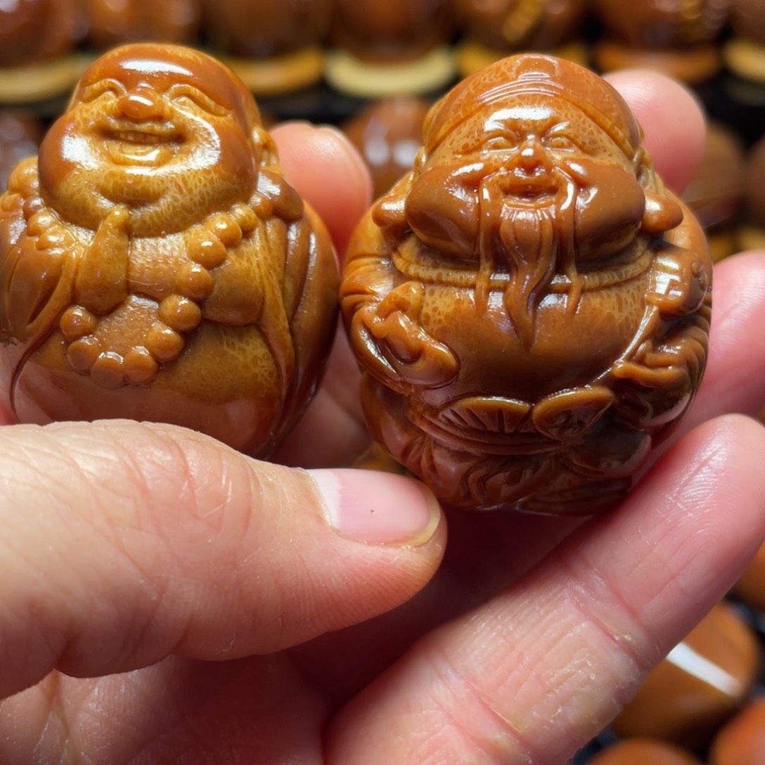 橄榄核手串/手链财迷一对，