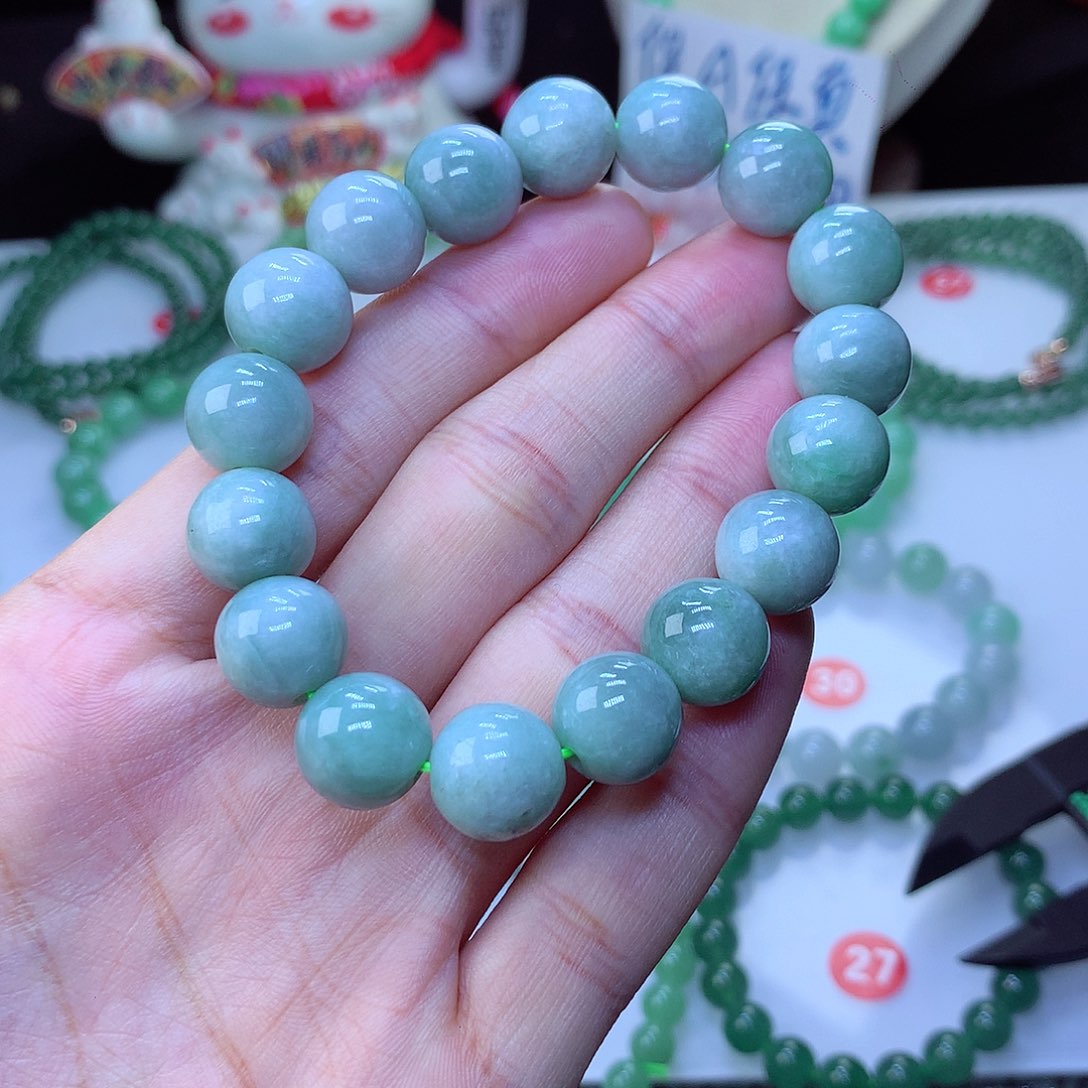 翡翠毛衣链未镶嵌