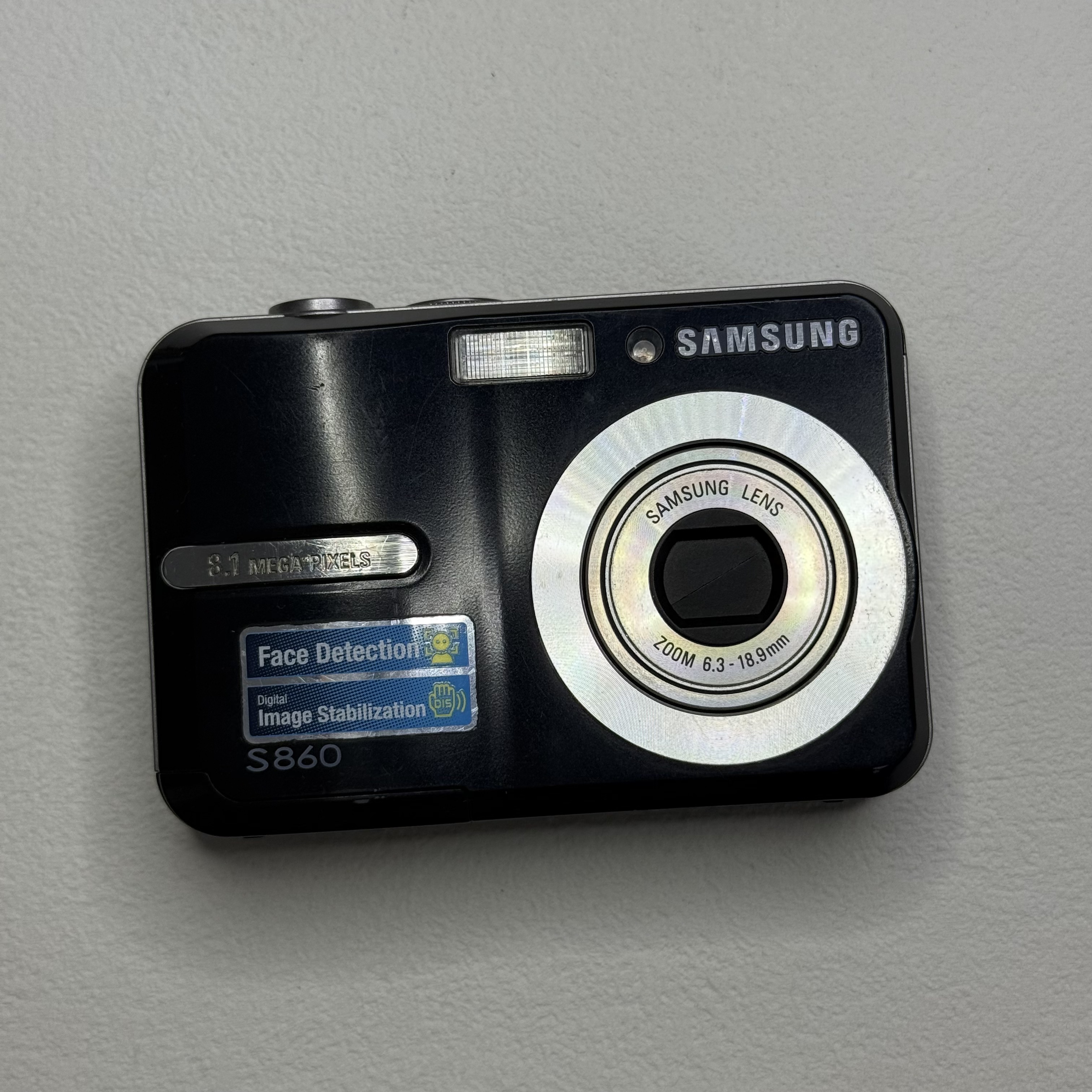 9新 Samsung/三星 S860 810w像素3倍光变 自备5号电池复古冷白CCD