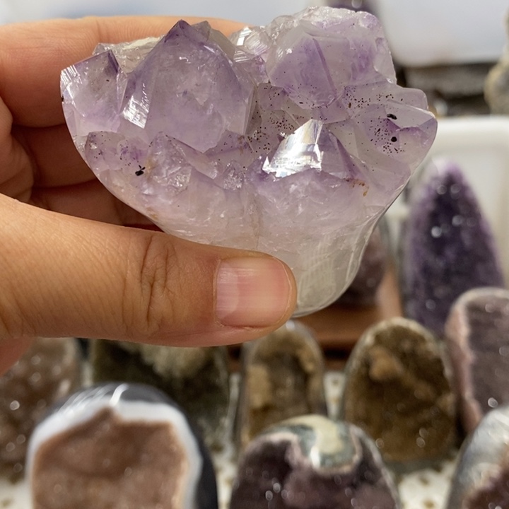 珠宝半成品紫晶未镶嵌