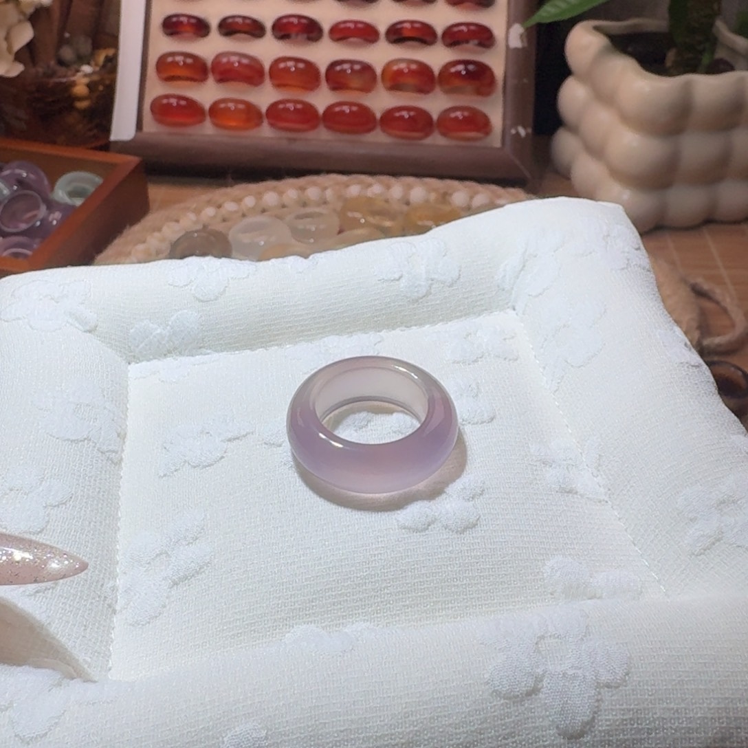 玛瑙/玉髓未镶嵌戒圈