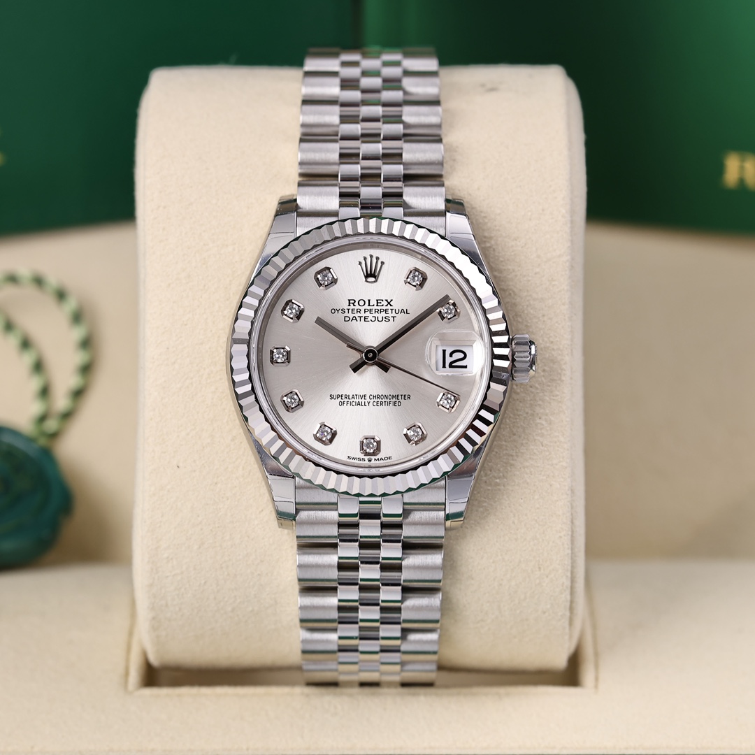 99新 Rolex/劳力士 m278274-0030 珠带 银钻盘钻刻2024年12月保卡