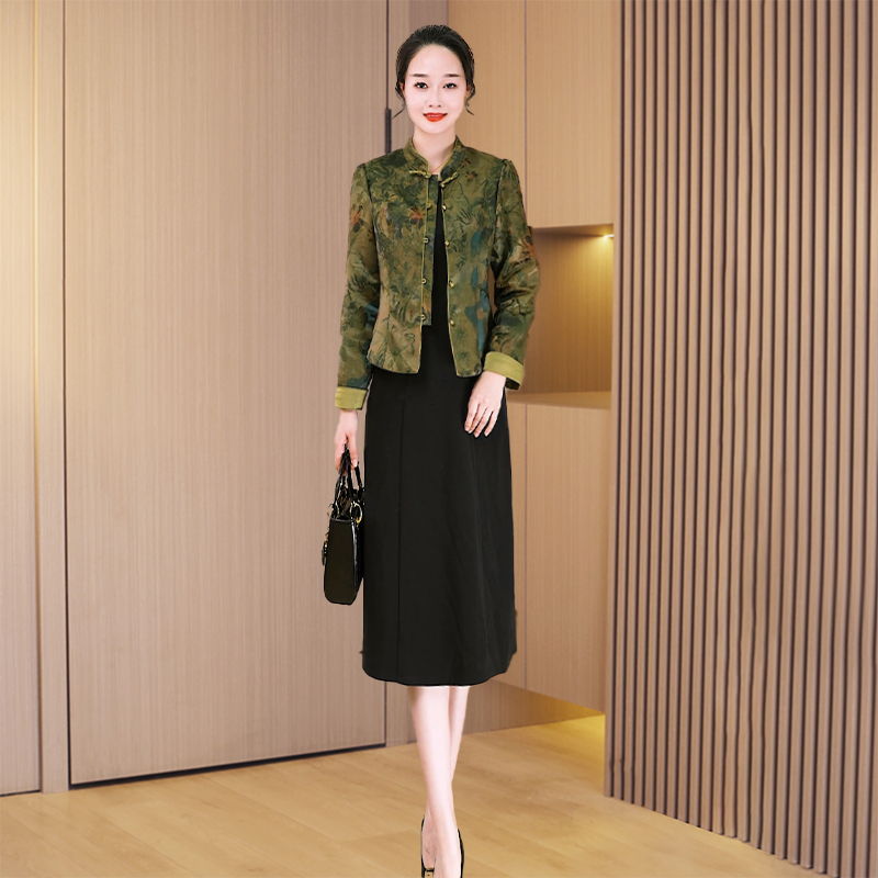 新款优雅新款气质时尚大气休闲收腰套裙24522-LDD